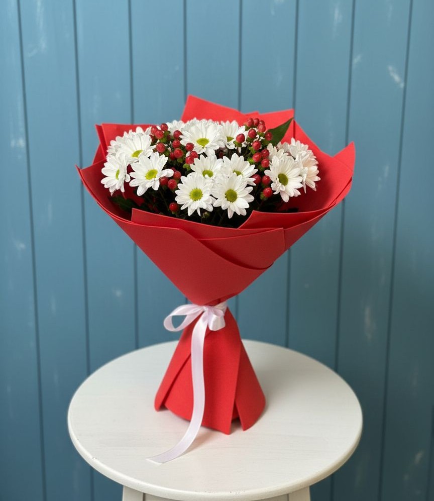 Букет цветов из: Хризантемы в Снегирях