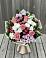Букет цветов из: Альстромерии, Гвоздики, Розы и Хризантемы в Снегирях