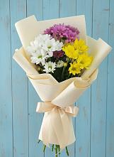 Букет цветов из:  Хризантемы в Снегирях