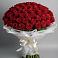 Букет 101 Красная роза Блэк Мэджик в Снегирях