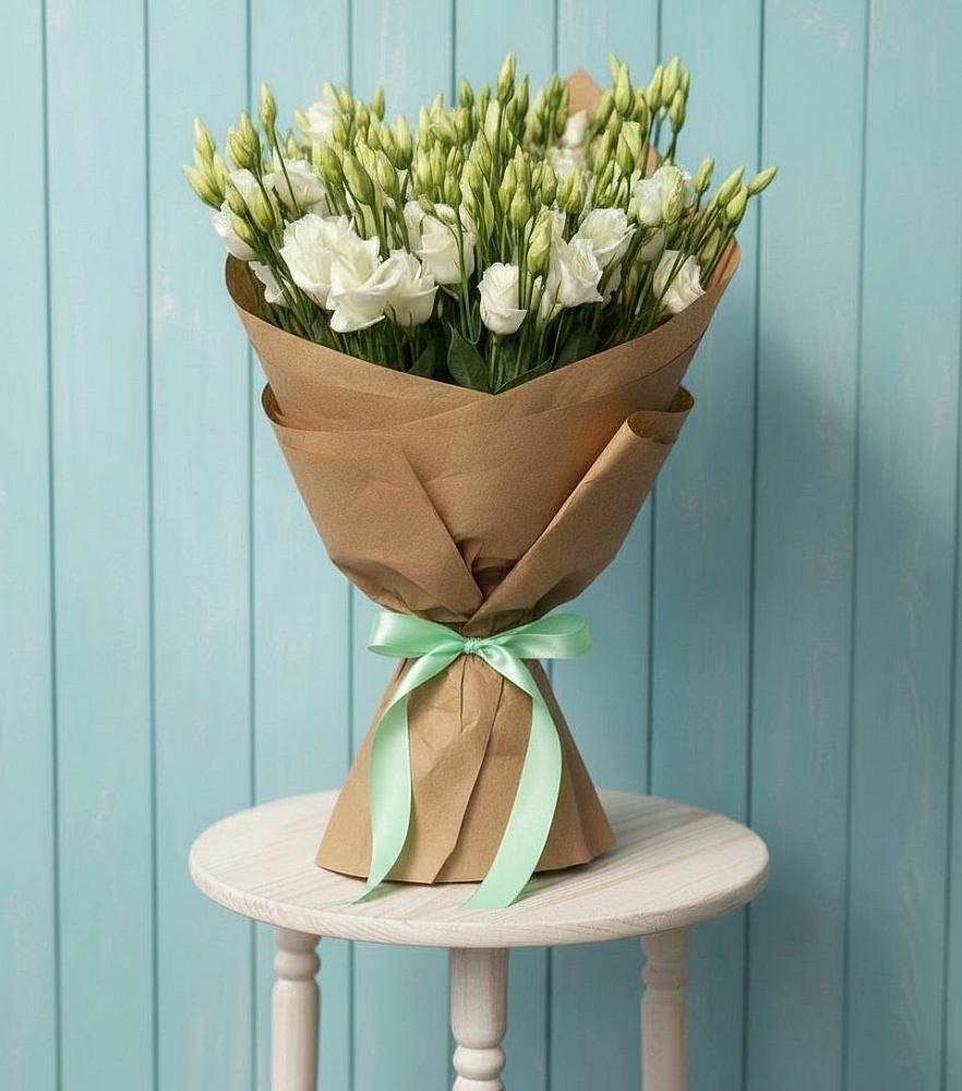 Букет цветов из: Лизиантусы в Снегирях