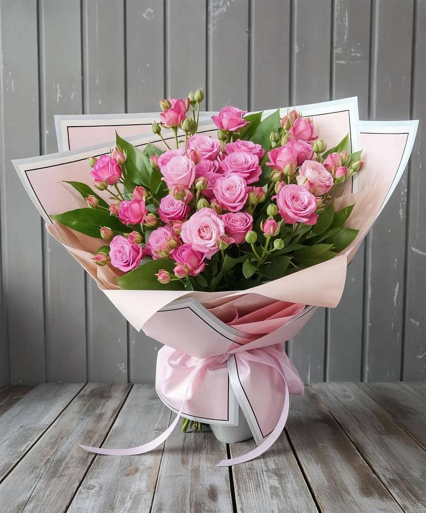 Букет Розовый кустик в Снегирях