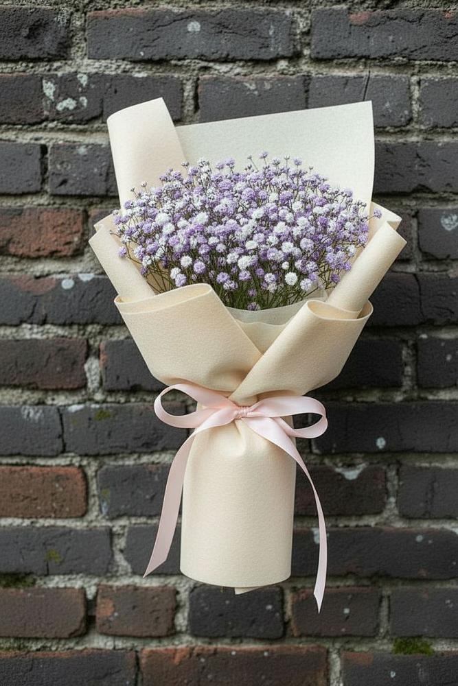 Букет цветов из: Гипсофила в Снегирях