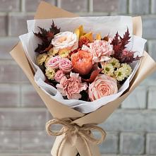 Букет цветов из:  Гвоздики, Хризантемы и Розы в Снегирях