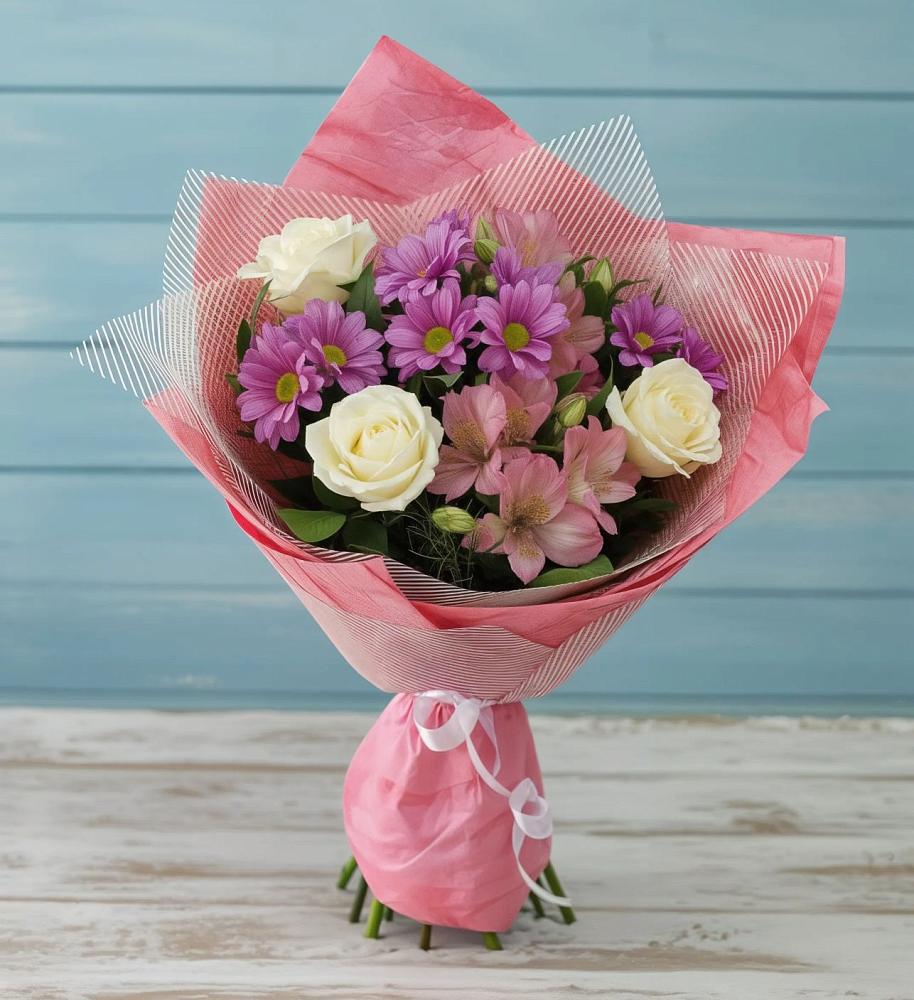 Букет цветов из: Герберы в Снегирях