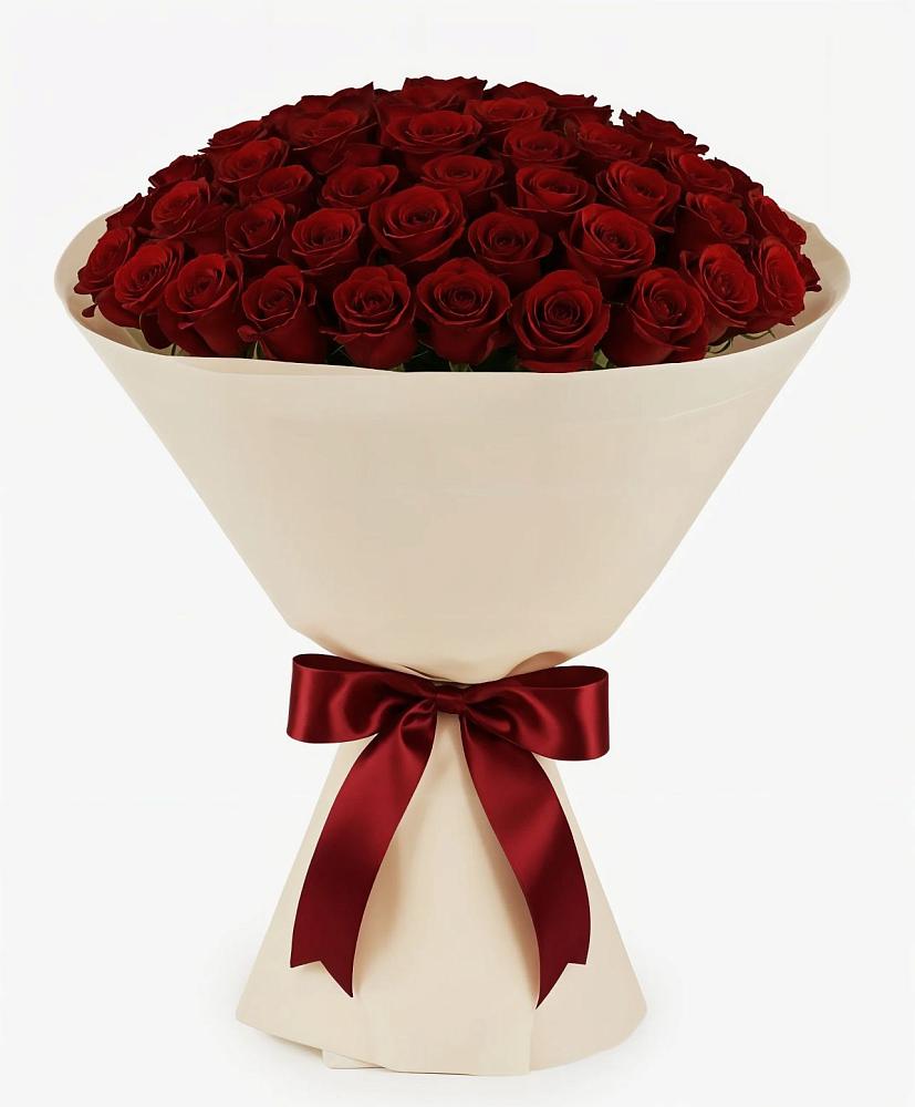 Букет 101 Бордовая роза Блэк Бакарра в Снегирях